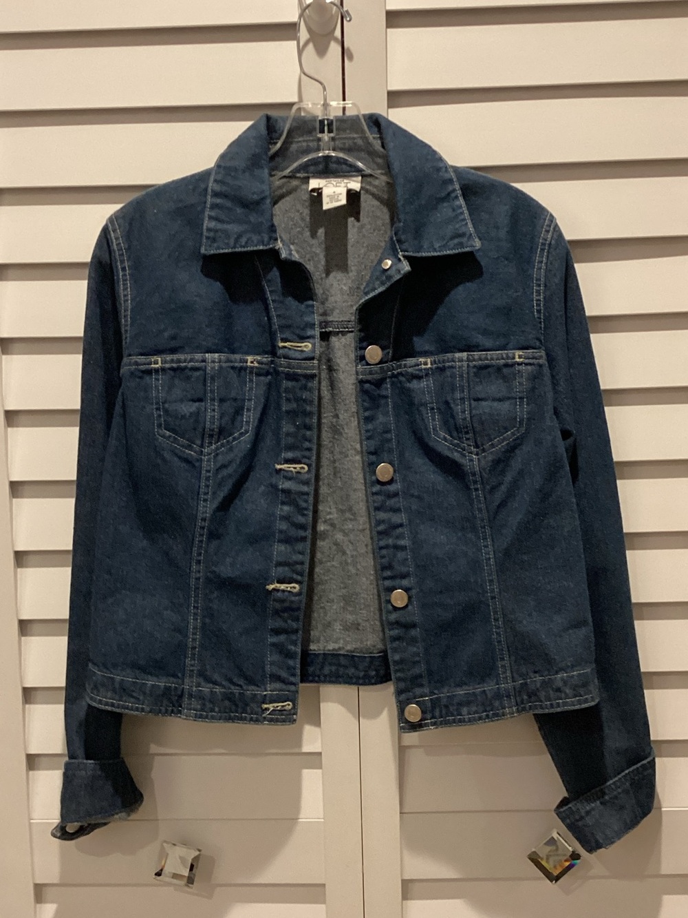 LOFT Dark Blue Denim Jean Jacket - Women's